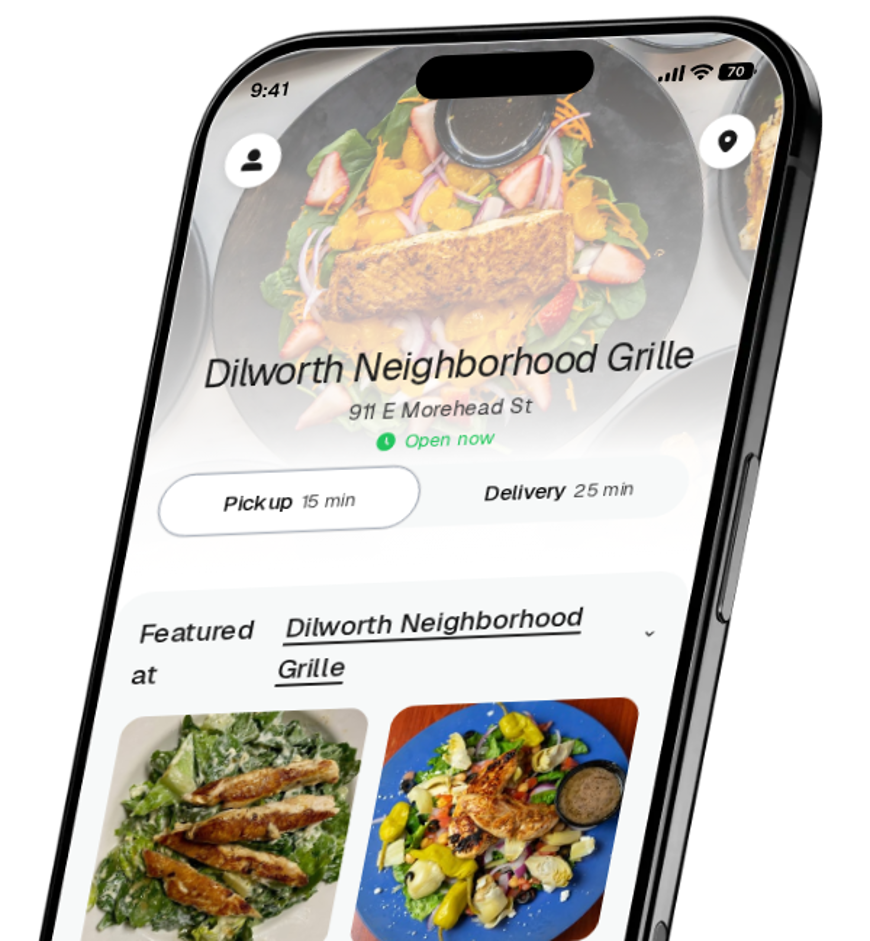 Dilworth Neighborhood Grille app preview